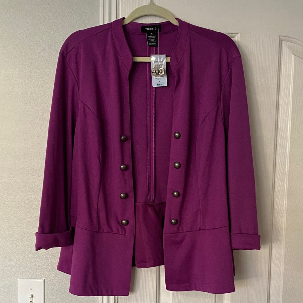 Torrid Women's Deep Purple Blazer